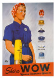 She's a WOW: Woman Ordance Worker Prints by Adolph Treidler
