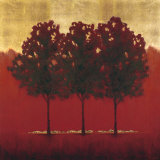 Hot Red Three Prints by Sabrina Roscino