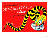 Boa Constrictor Snake with Victim Posters