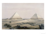 Pyramids of Giza reproduction procédé giclée par David Roberts