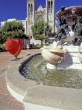 Huntington Park and Grace Cathedral, Nob Hill, San Francisco, California Photographic Print by William Sutton Huntington Park and Grace Cathedral, Nob Hill, San Francisco, California Photographic Print by William Sutton