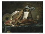Attributes of Music, c.1770 Giclée-Druck von Anne Vallayer-coster