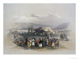 Encampment of Pilgrims at Jericho reproduction procédé giclée par David Roberts