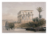 Hypaethral Temple at Philae, the Bed of Pharoah reproduction procédé giclée par David Roberts