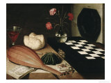Still Life with a Chess reproduction procédé giclée par Lubin Baugin