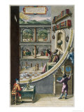 Le Quadran Mural, Tycho Brahe with Astronomical Instruments, c.1587 Giclee Print by Joan Blaeu