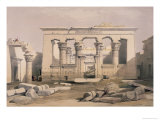 Portico of the Temple of Kalabshe, Nubia reproduction procédé giclée par David Roberts
