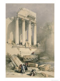 Remains of the Western Portico, Baalbec reproduction procédé giclée par David Roberts
