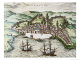 Tzafflincivitates Orbis Terrarum reproduction procédé giclée par Georges Braun