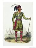Seminole Leader, History of the Indian Tribes of N. America Osceola Giclee Print by Thomas Loraine Mckenney