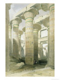 Oblique View of the Hall of Columns, Karnak reproduction procédé giclée par David Roberts