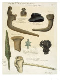 Images of Pipes and Weapons Giclee Print by Grider Rufus