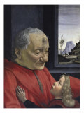 Portrait of an Old Man and His Grandson Giclee Print by Domenico Ghirlandaio
