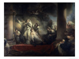 The High Priest Coresus Sacrifices Himself to Save Callirhoe Giclée-Druck von Jean-Honoré Fragonard