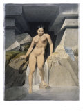 Nude Woman Stepping Off Rocks Into Pool of Water reproduction procédé giclée par Johann Friedrich Maximilian Von Waldeck