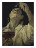 Homme du Vin reproduction procédé giclée par Annibale Carracci