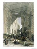 Silk-Mercers' Bazaar of El-Ghooreeyeh, Cairo reproduction procédé giclée par David Roberts