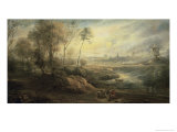 Landscape with a Bird Catcher, 17th century Giclee Print by Peter Paul Rubens