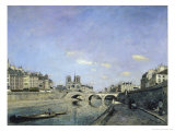 The Seine and Notre, Dame in Paris, c.1864 Stampa giclée di Johan-Barthold Jongkind The Seine and Notre, Dame in Paris, c.1864 Stampa giclée di Johan-Barthold Jongkind