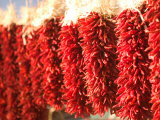 Chili Pepper Ristras, Santa Fe, New Mexico Photographic Print by Walter Bibikow Chili Pepper Ristras, Santa Fe, New Mexico Photographic Print by Walter Bibikow