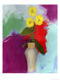 Zinnia, no.3 Giclee-trykk av Peggy Brown
