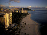Honolulu Beach and Diamond Head, Oahu Hawaii Photographic Print by Randa Bishop