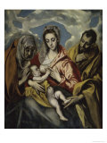 The Holy Family and Saint Anne Giclee Print by El Greco 