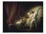 Thele Verrou Lock Reproduction procédé giclée par Jean-Honoré Fragonard