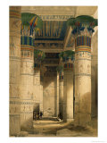 Under the Grand Portico, Philae reproduction procédé giclée par David Roberts