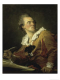 The Inspiration Giclee Print by Jean-Honoré Fragonard