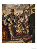 Greeting at the Train Station Giclee Print by A. Kronheim