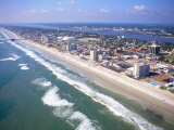 Beach Aerial, Daytona Beach, Florida Fotografisk trykk av Bill Bachmann