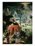 Lot and His Daughters, 17th century Giclee Print by Lucas Van Leyden