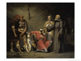 La Conversion de Robert Le Diable reproduction procédé giclée par Guillaume-alphonse Harang Cabasson