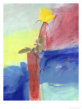 Yellow Rose Giclee-trykk av Peggy Brown