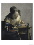 The Lacemaker, 17th century reproduction procédé giclée par Jan Vermeer