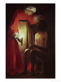 Job Visited by His Wife, 17th century Lámina giclée por Georges de La Tour Job Visited by His Wife, 17th century Lámina giclée por Georges de La Tour