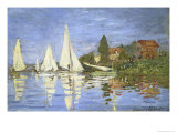 Regates a Argenteuil Giclee Print by Claude Monet