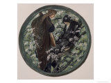 Witches Tree, Nimue Beguiling Merlin with Enchantment reproduction procédé giclée par Edward Burne-Jones