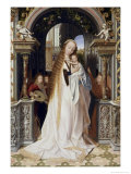 Virgin and Infant with Three Angels reproduction procédé giclée par Quentin Metsys