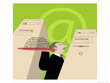 The Data Server Giclee-trykk av Linda Braucht