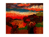 Landscape and Cottage Giclee Print by John Newcomb
