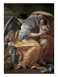 Allegory of Wealthlate, 17th century Impressão giclée por Simon Vouet Allegory of Wealthlate, 17th century Impressão giclée por Simon Vouet