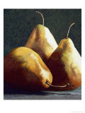 Three Big Pears Impressão giclée por Helen J. Vaughn Three Big Pears Impressão giclée por Helen J. Vaughn