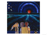 Night Walk in the Park Giclee-trykk av Joel Barr Night Walk in the Park Giclee-trykk av Joel Barr