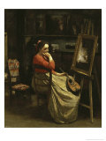 L'Atelier de Corot, Jeune Femme a La Mandoline Giclee Print by Jean-Baptiste-Camille Corot L'Atelier de Corot, Jeune Femme a La Mandoline Giclee Print by Jean-Baptiste-Camille Corot