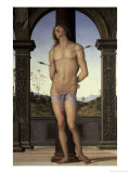 St. Sebastian, 15th century reproduction procédé giclée par Pietro Perugino