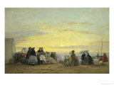 On the Beach at Sunset Lámina giclée por Eugène Boudin On the Beach at Sunset Lámina giclée por Eugène Boudin
