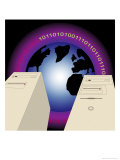 The Data Server, no.3 Giclee-trykk av Linda Braucht