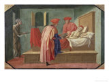 St. Cosmas and St. Damian Caring For a Patient, 15th century Giclee Print by Francesco Pesellino